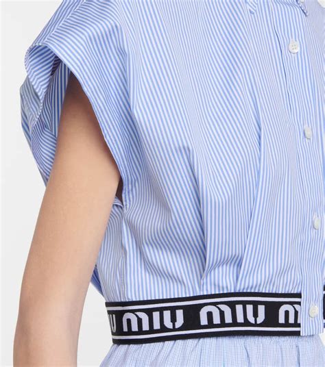 miu miu cropped shirt|Miu Miu Shirts .